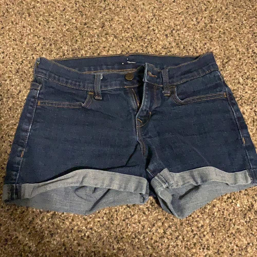 blue jean shorts